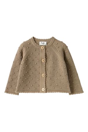 brown cotton cardigan IL GUFO KIDS | A25GGF0003EM109175